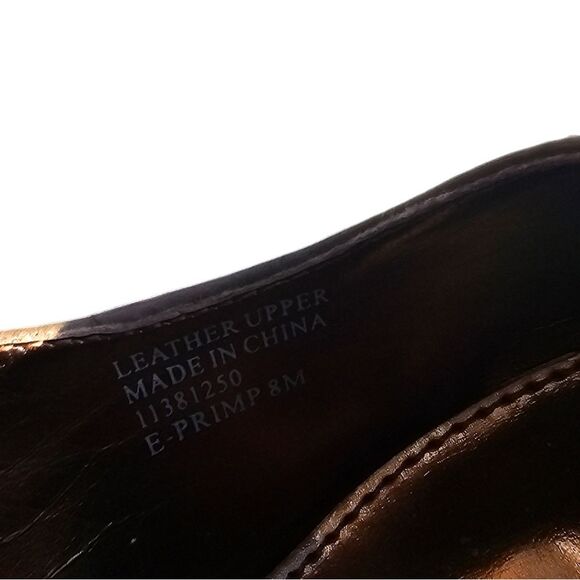 Etienne Agner NWOB Tan Bronze Laser Cut Sling Back Pumps Stilettos Women's 8 - Picture 7 of 8